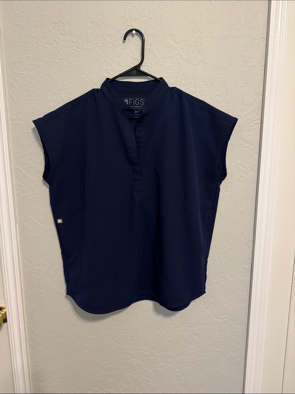 FIGS Navy Rafaela scrub top